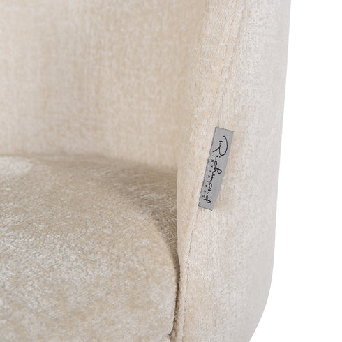 Axis White Chenille Chair